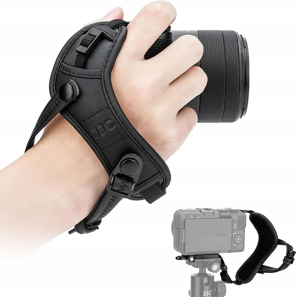 Sangle de poignet ergonomique HS-MLSE Black pour hybride Canon et Sony