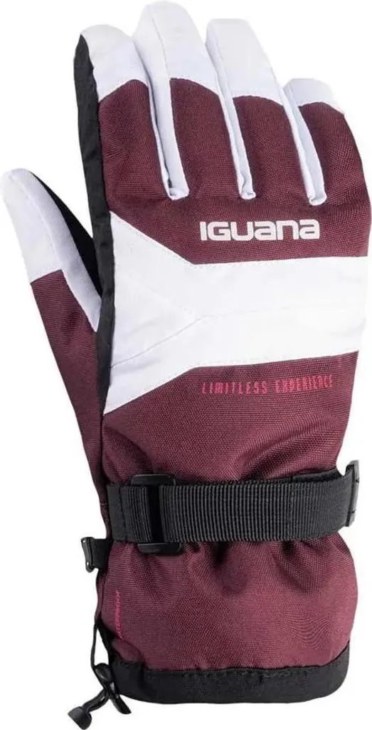 Iguana Alessia Gants de Ski Rouges pour Femme Taille S-M Confort Hiver