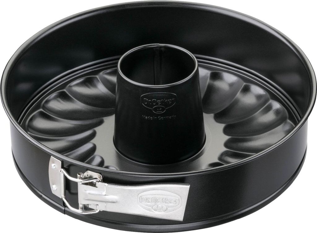 Premium Springform mit Flach- und Rohrboden Ø28cm, Antihaftbeschichtet, Temperaturbeständig bis 230°C