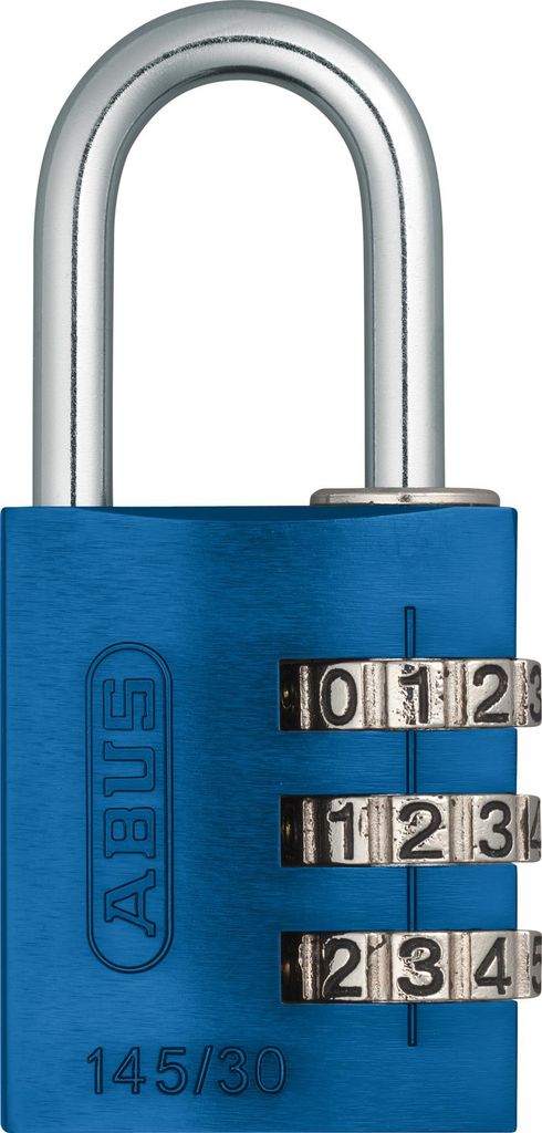 ABUS Zahlenschloss 145/30 in blau Produktbild 