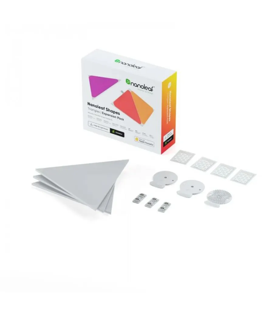 Kit extension Nanoleaf Shapes triangles connectés et tactiles - 10