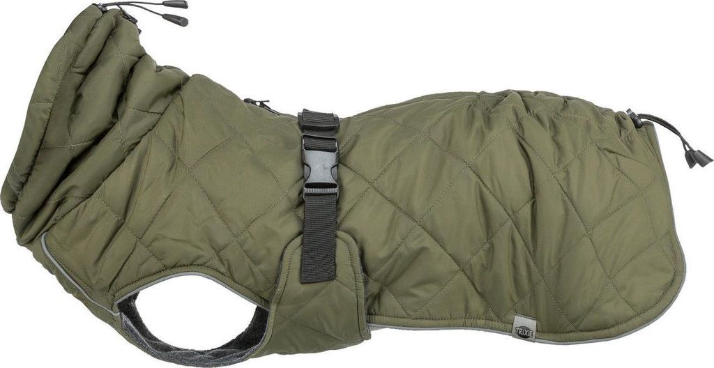 Trixie Hundemantel Minot olivgrün, Größe: M / Rückenlänge: 50 cm