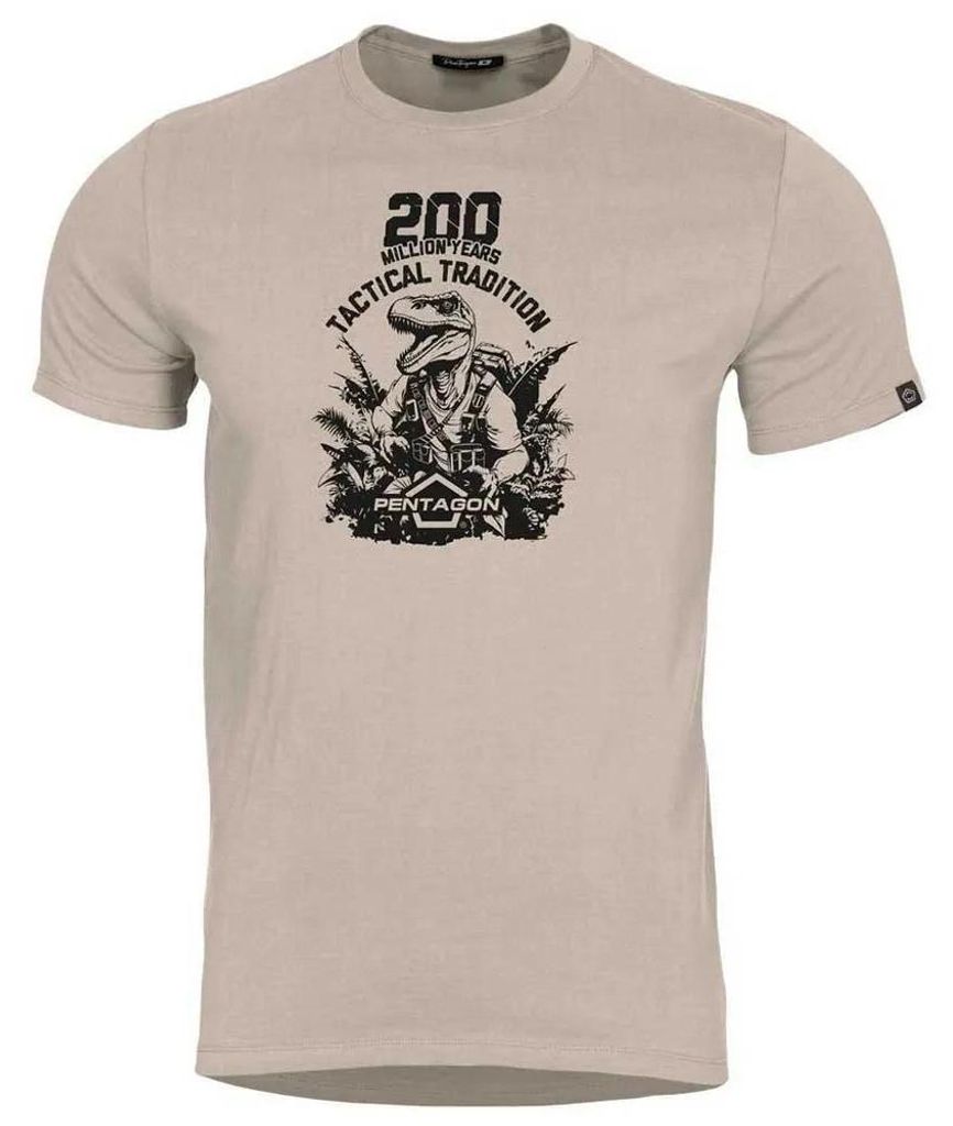 Pentagon T-rex Kurzarm-t-shirt Beige XL Mann Beige XL