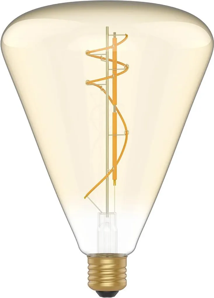 Éclairage d'Ambiance Chaud Ampoule LED E27 Cône Doré pour Suspension