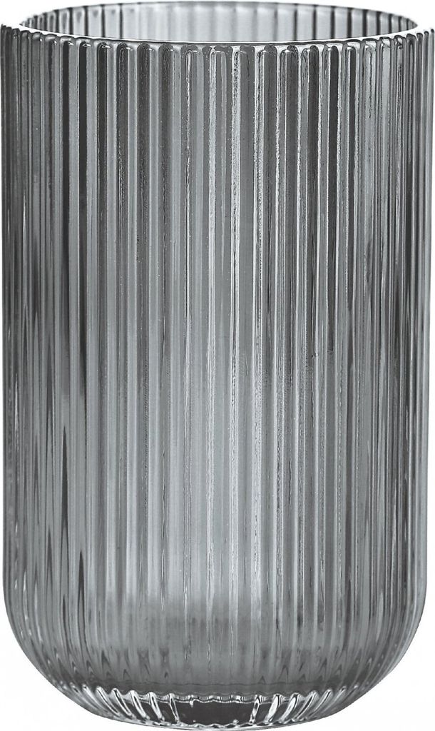 4er Set Relief Round Black Glas 400ml, Borosilikatglas, Hitzebeständig Trinkglas Cocktailgläser Eiskaffeegläser Tee Saft