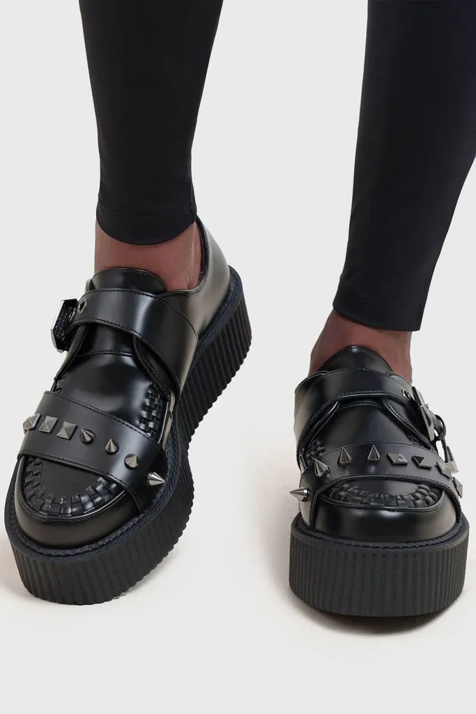 Waxing Creepers KILLSTAR 42 : Chaussures à Plateforme Vegan et Dark