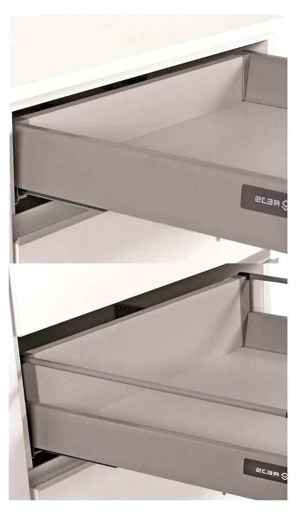 Hochschrank für Küchenbackofen 60 Stilo Weiß mit Küchenzeile und Schubladen