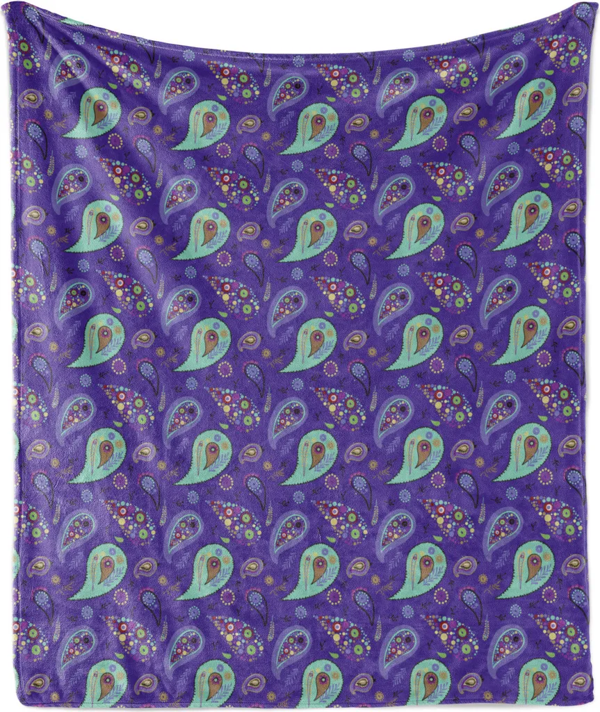 Coperta Divano ABAKUHAUS 175x230cm | Pile Viola Fantasia Orientale
