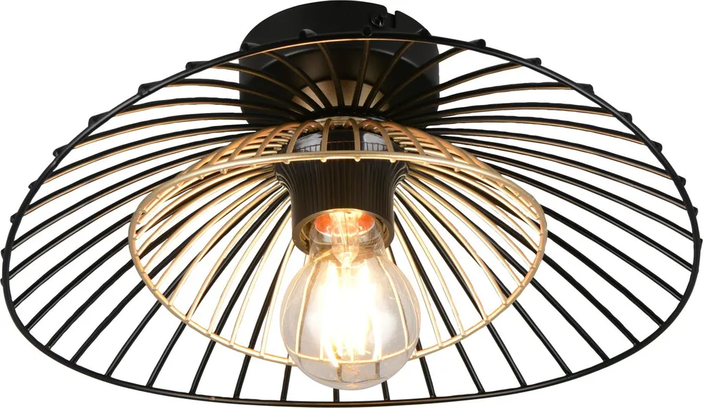 Reality Lampade Lampada da soffitto LAURIS DH 30x11,50 cm nero