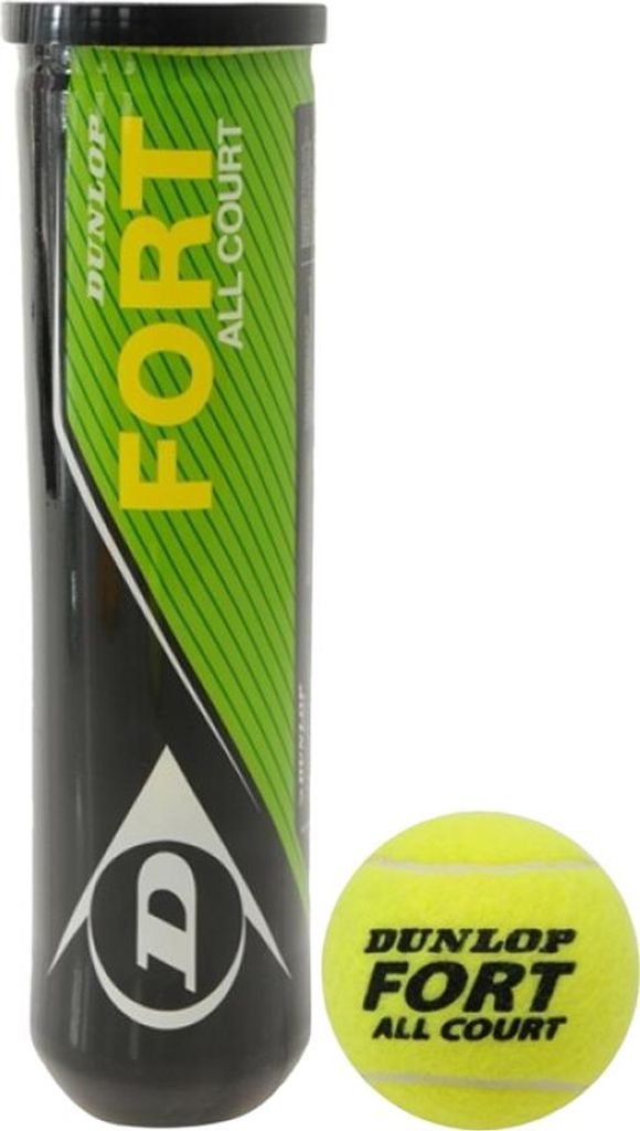 Dunlop - "Fort" Tennisbälle (4er-Pack) CS2631 (Einheitsgröße) (Gelb)