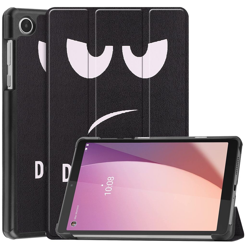 Case2go - Hülle kompatibel mit Lenovo Tab M8 4th Gen (8 Inch) - Tablet-Hüllen Kunstleder Tablet Case Schutzhülle - Don’t touch me