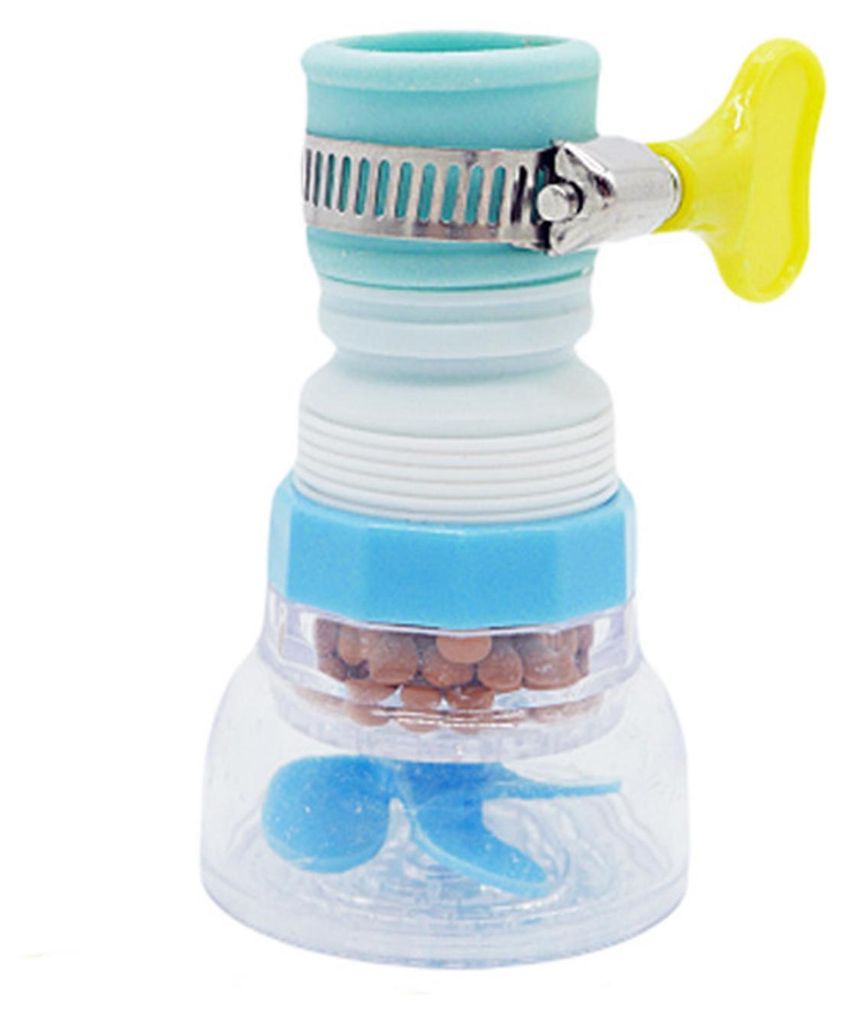 Wasserhahnverlängerung, 360° drehbar, lebensmittelechter Kunststoff, mit Filter und Sprühkopf, Ersatzteil, Küchenbedarf
