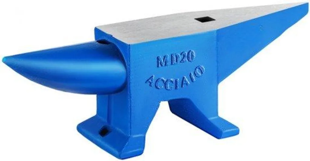 Enclume de forgeron en acier forgé 20kg avec double trou de fixation
