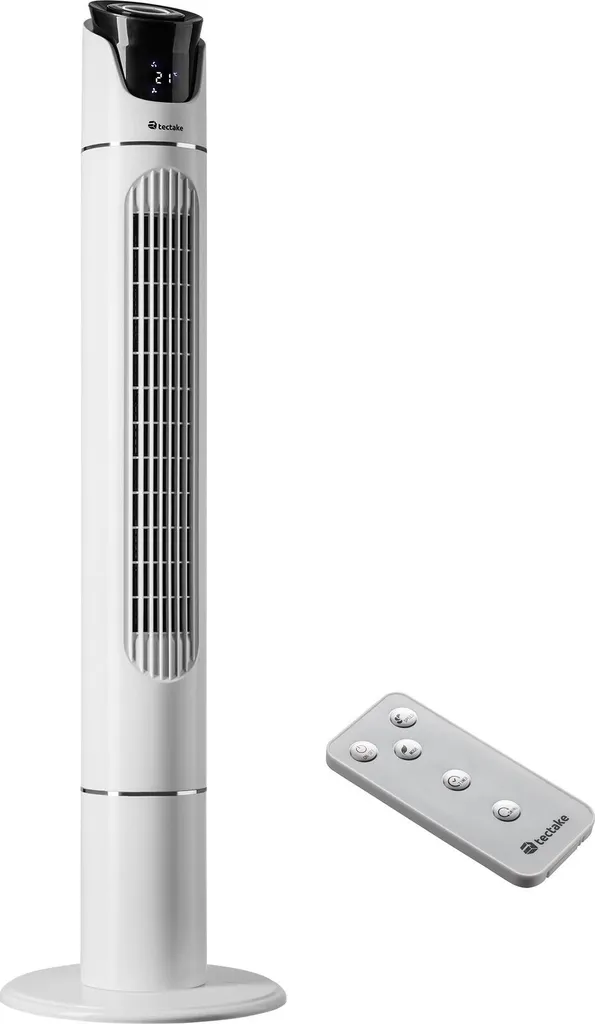 Ventilateur colonne 110 cm blanc idéal pour rafraîchir votre chambre
