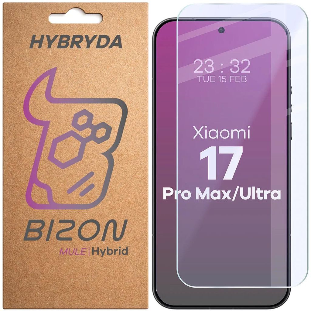 Flexibles Hybridglas für Xiaomi 17 Ultra / 17 Pro Max, Bizon Hybrid Mule
