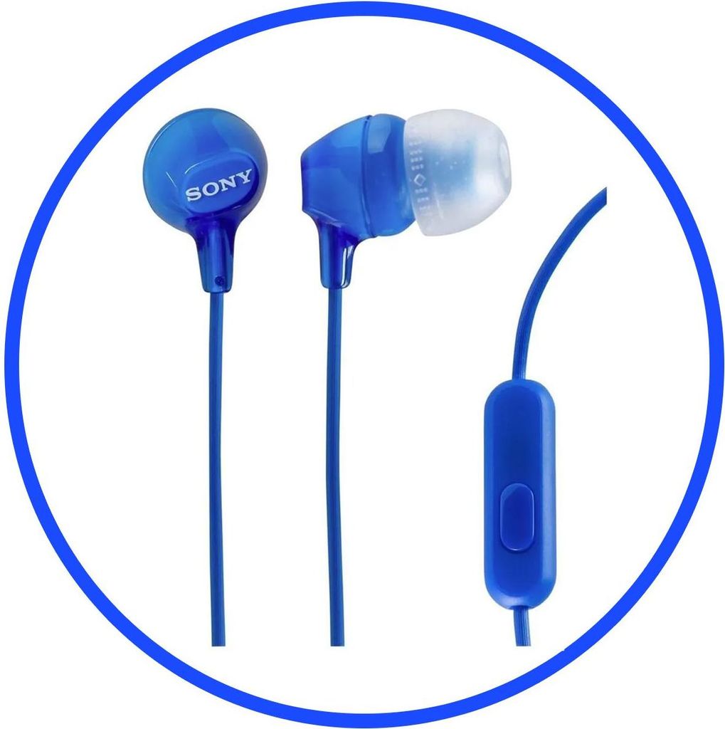 Sony MDR-EX15LP Écouteurs Avec fil Ecouteurs Musique Bleu Image du produit 