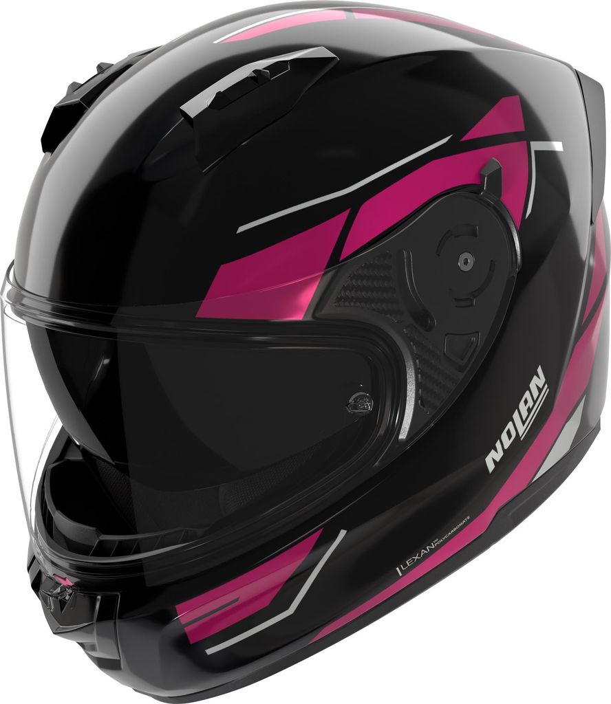 Nolan N60-6 Sincrono Helm, schwarz/pink, M (58)