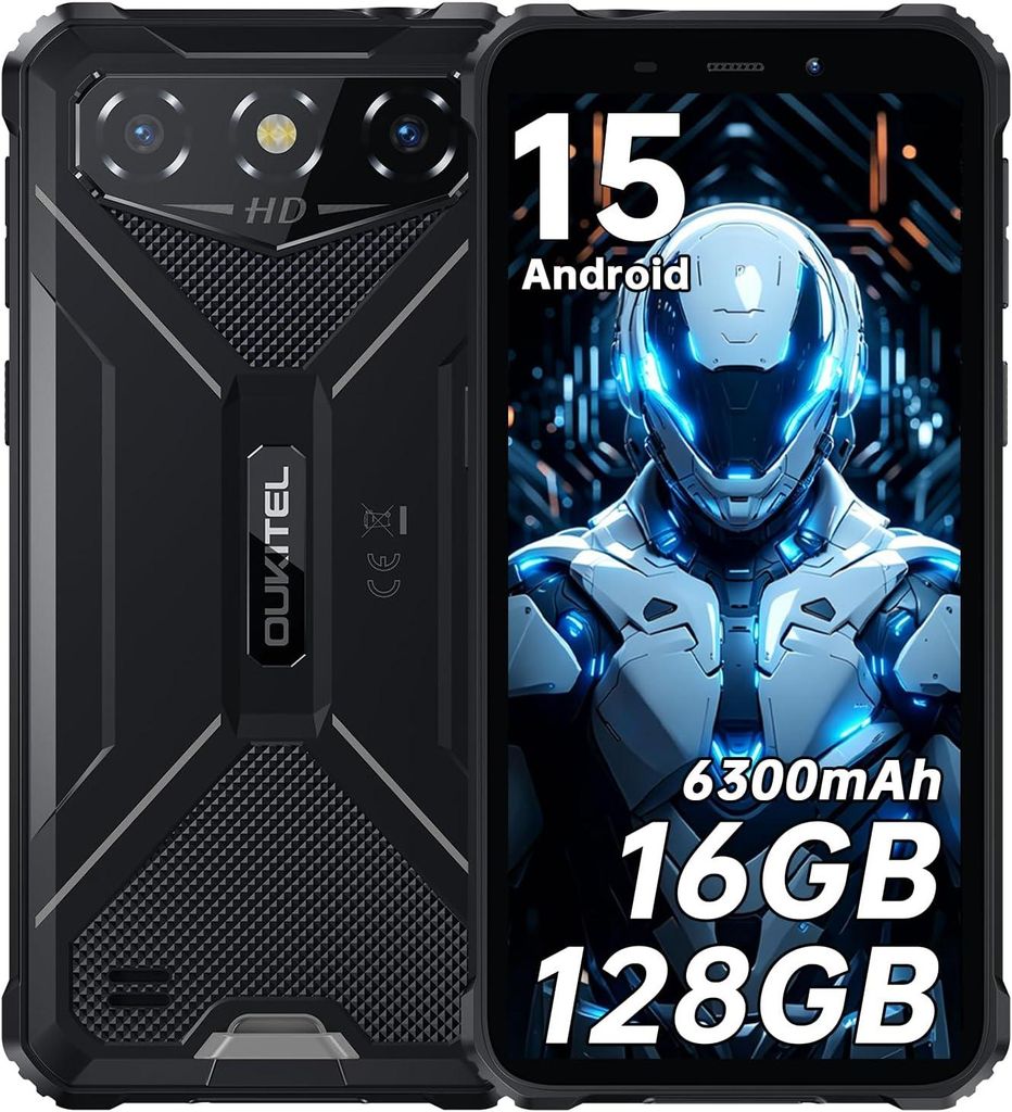 OUKITEL G3 Outdoor Handy 16GB+128GB(1TB) 6300mAh Outdoor Produktbild 