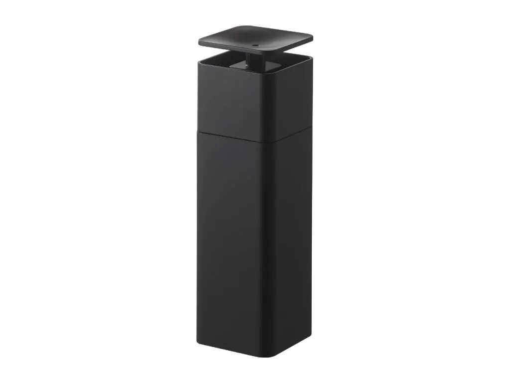 Distributeur Détergent Noir 250ml Yamazaki 5214 en ABS Haute Qualité