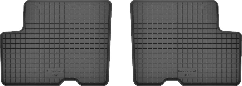 Gummi-Automatten für hinten (2 Stück), universell für: Dacia Duster II 2WD SUV (2018-)