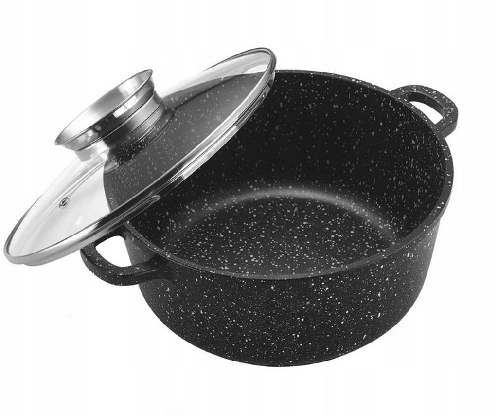 12-Tlg Marmor Töpfset Mit Glasdeckel Kochtopf-Set Produktbild 14