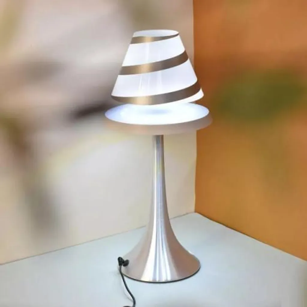 Lampe de salon lévitante design blanc : luminaire flottant LED