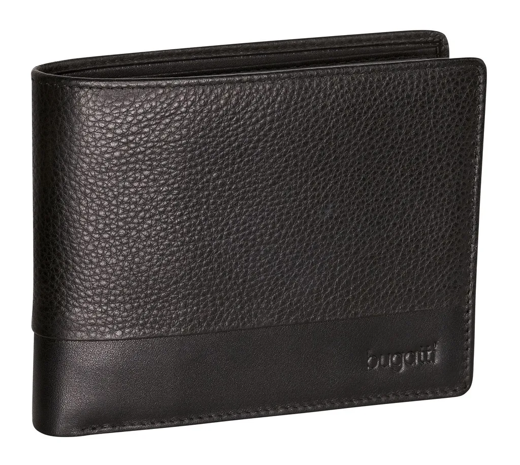 Acquista Bugatti Atlanta Portafoglio Pelle Nero - RFID Protected