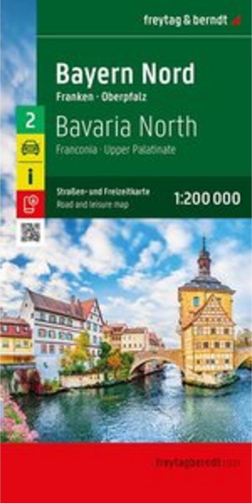 Baviera Nord, carta stradale e del tempo libero 1:200.000, Immagine del prodotto 