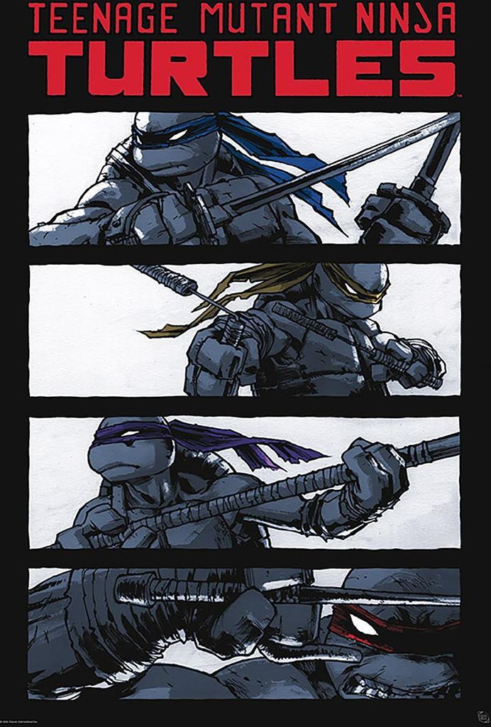 Teenage Mutant Ninja Turtles Comics black & white