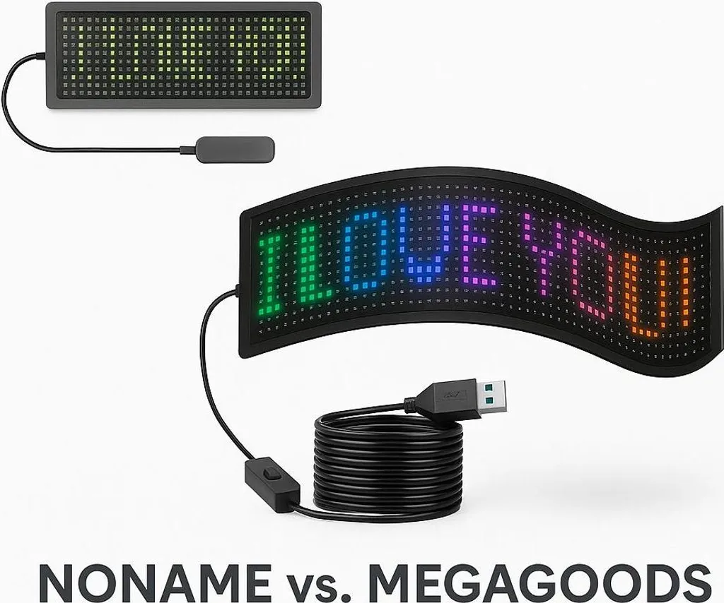 Panneau publicitaire LED souple et connecté pour vitres de véhicule