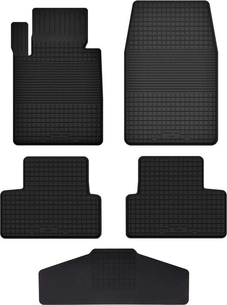 Gummi Fußmatten Set Für: Mini Cooper F55 (2014-) Gummimatten Schwarz