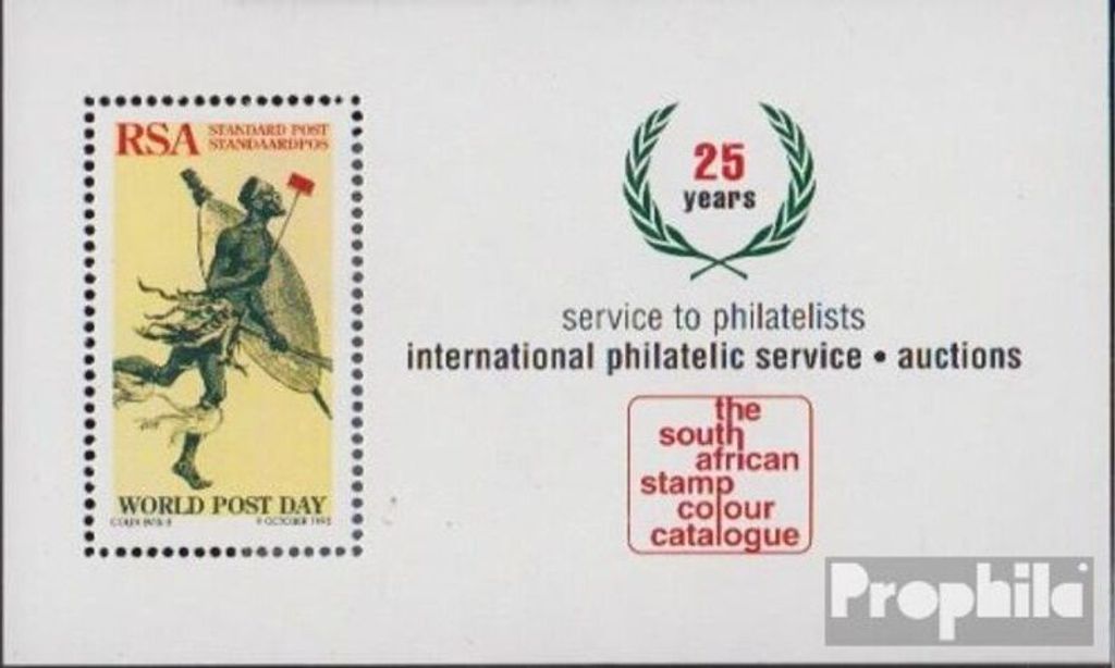 Briefmarken Südafrika 1997 Mi Block58 (kompl.Ausg.) postfrisch Philatelistischer Farbkatalog