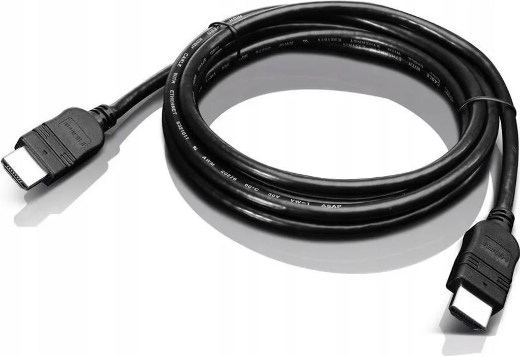 Cordon Vidéo HDMI vers HDMI Lenovo 2m Noir 03X6575 Connectique Robuste