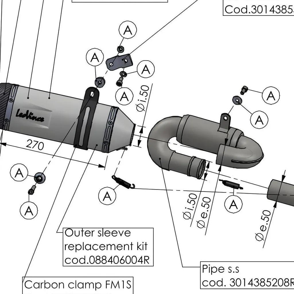 Support de pot d'échappement et kit de montage pour Triumph Trident 660