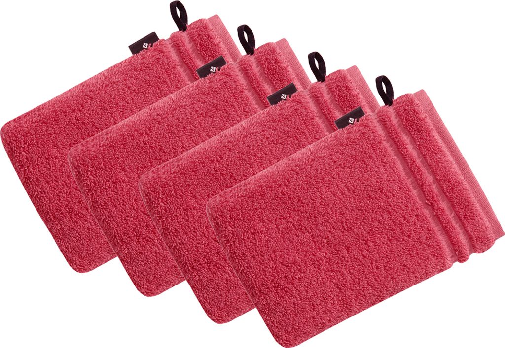 4er Pack Waschhandschuh Vienna Style Supersoft von der Marke Vossen 22 x 16 cm