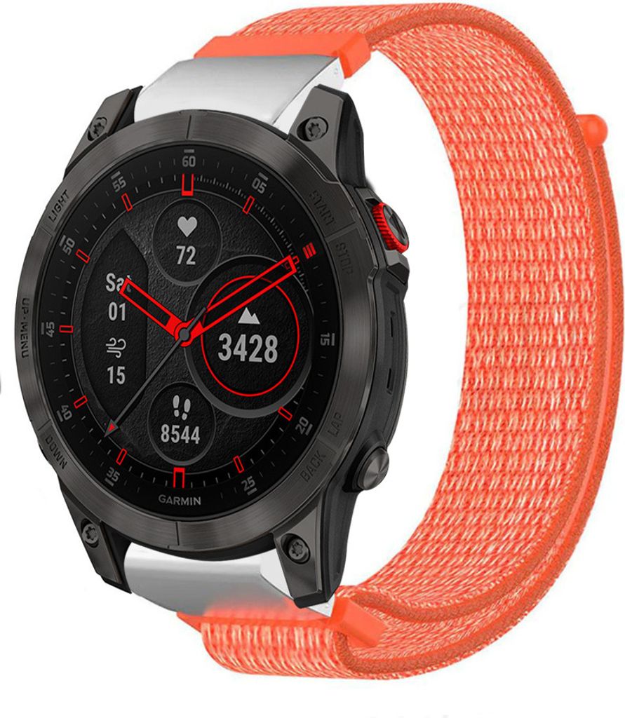 Strap-it Garmin Epix Gen 2 Nylonarmband (Orange)