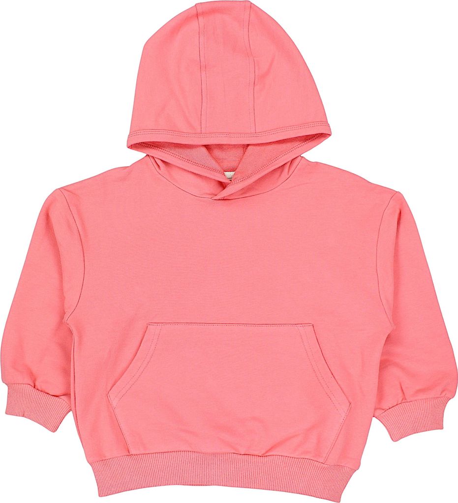 TupTam Uni Junge Mädchen Hoodie Sweatshirt Bio- Baumwolle, Farbe: Himbeerrosa Uni , Größe: 140
