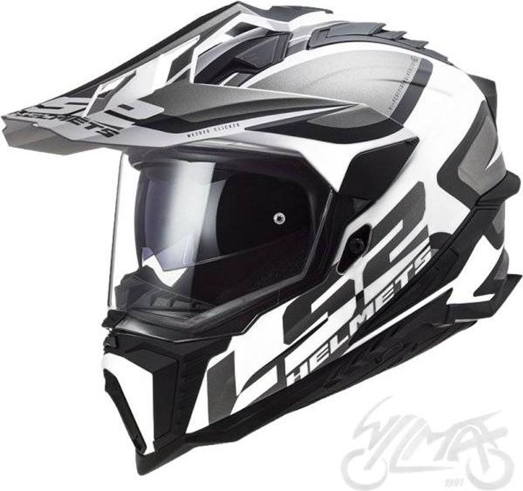 Motocyklová helma LS2 MX701 EXPLORER ALTER L černobílá Obrázek produktu 