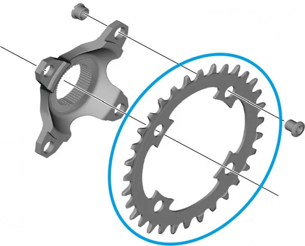 Pignon 32 dents Shimano CR-EM800 pour VTT électrique et trekking