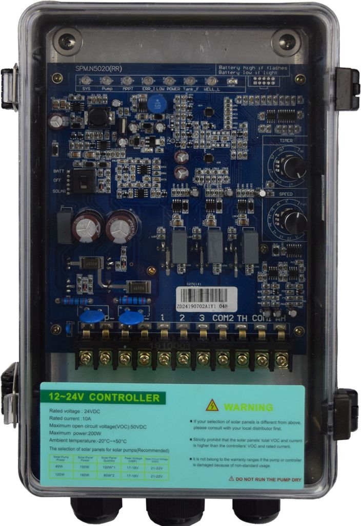 Agora-Tec 3 Zoll Tiefbrunnenpumpe Brunnenpumpe SOLAR DC 120W-2.0-13-24V