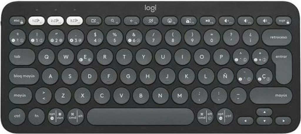 Logitech Pebble Keys 2 K380s, Mini, Bezdrôtový, Bluetooth, Obrázok produktu 