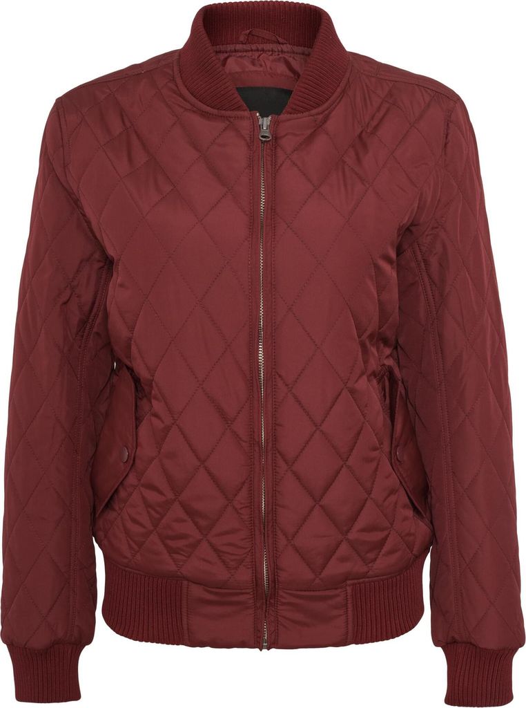 Urban Classics Ladies - DIAMANT BOMBER Steppjacke rubin - XS