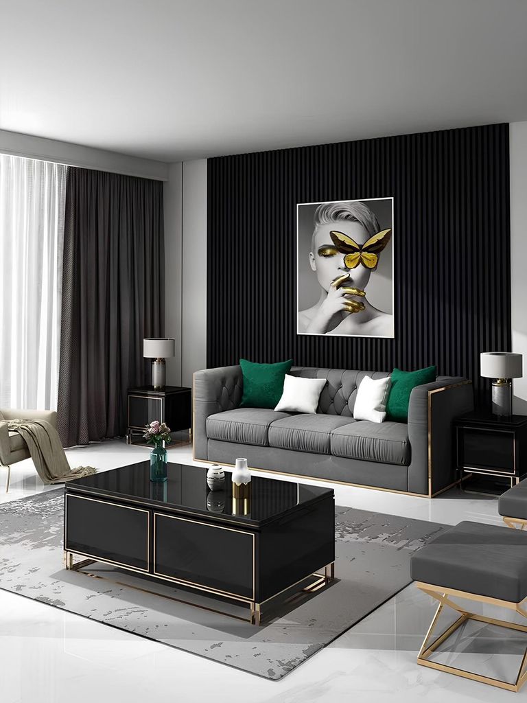 Dreisitzer Couch Polster Design Sofa Moderne 3er Sitz Sofas Möbel Chesterfield