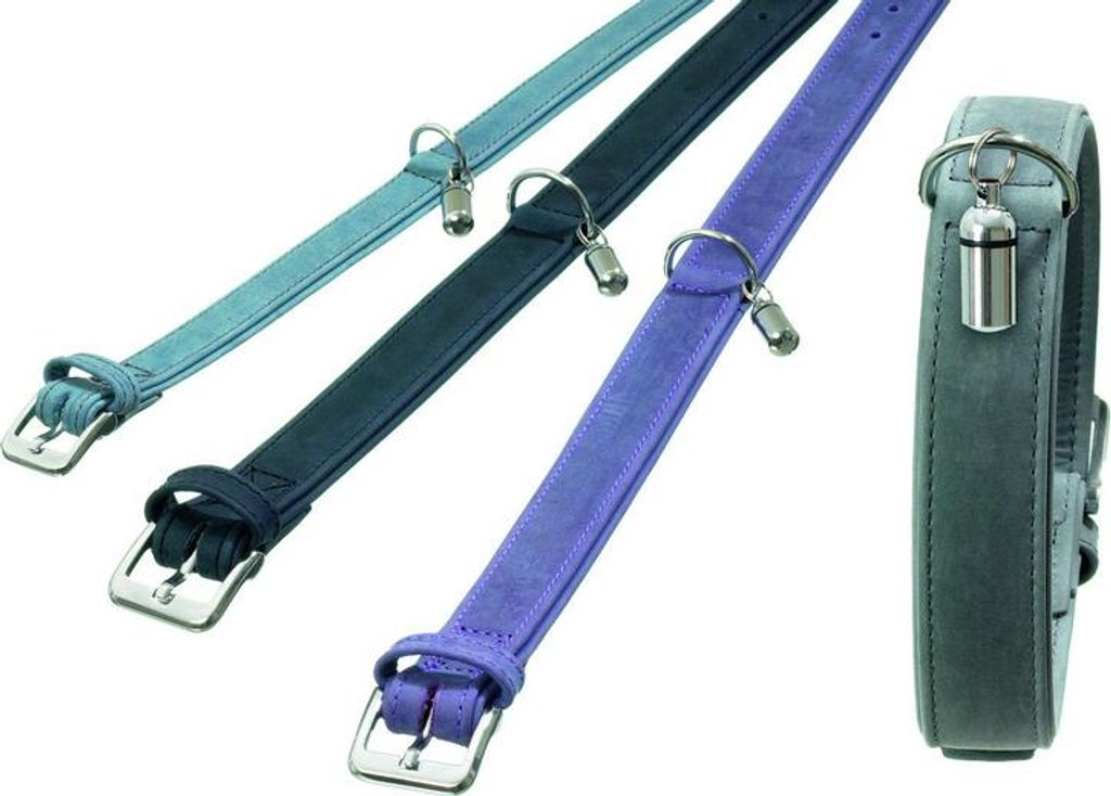 Karlie - BUFFALO DENIM - Halsband - Rauchblau 17mm 40cm