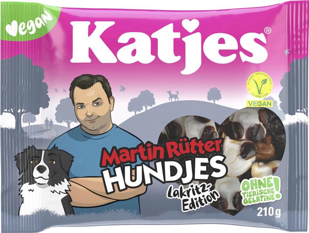 Katjes Hundjes – lukrecja, edycja Martina Rüttera, wersja Zdjęcie produktu 
