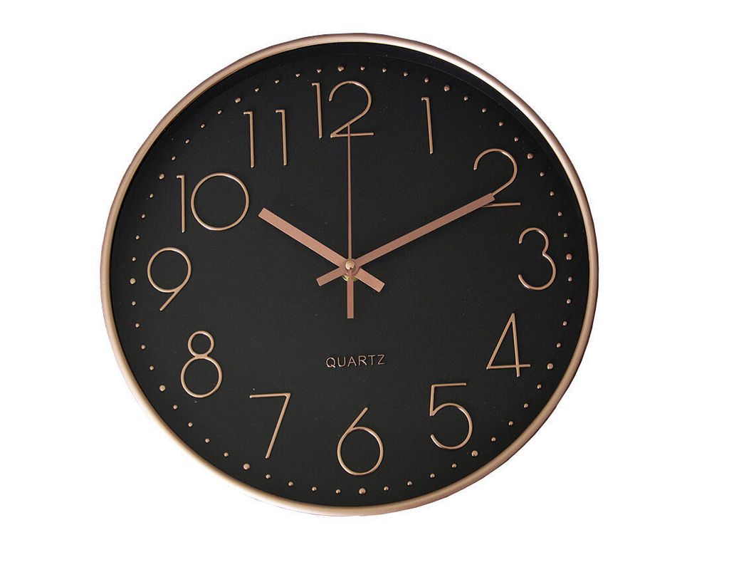 Zegar ścienny, średnica 30 cm, tarcza 3D, PH, szkło, metal Zdjęcie produktu 