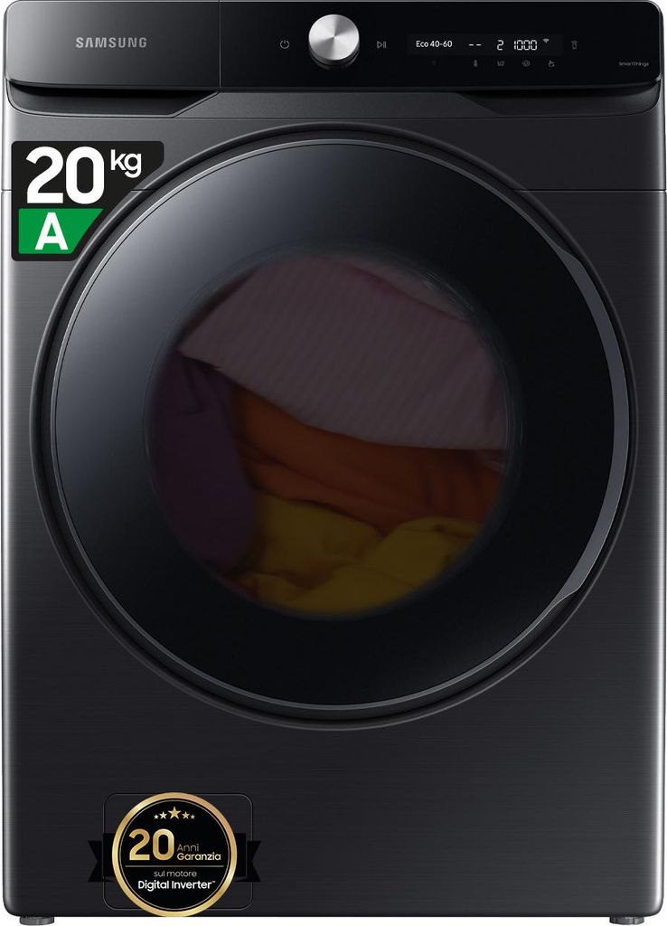Samsung WF20DG8650BV, Voorlader, 20 kg, , 76 dB, 1000 Productafbeelding 
