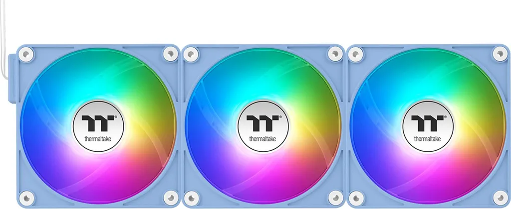 Thermaltake CT120 EX ARGB Sync Hydrangea Blue Pack de 3 Ventilateurs PC