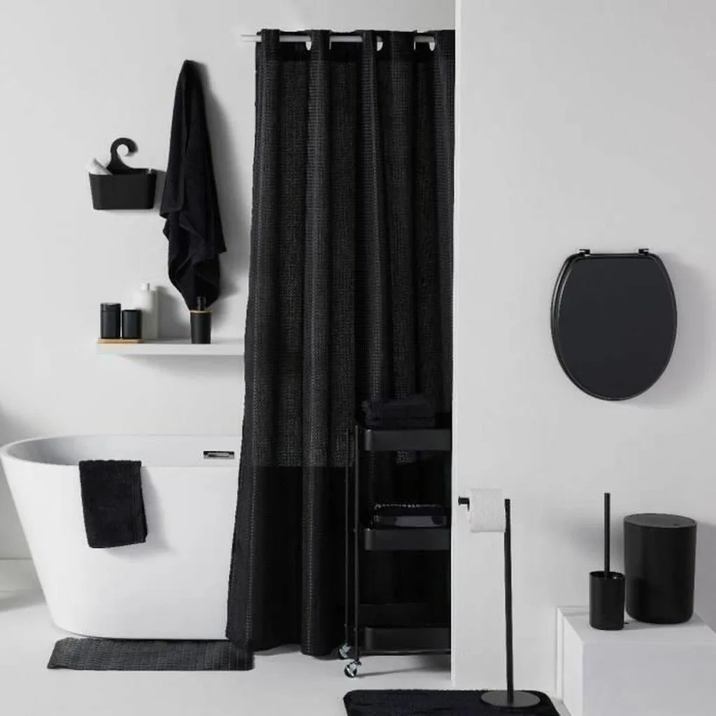 Tapis de Bain Antidérapant en PVC Noir 40x60 - Modèle Utility TODAY HOY - 3