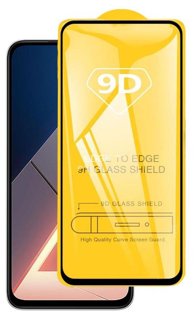 Displayschutz Handy Schutzglas für Xiaomi Poco M7 4G Full Cover 9D Hartglas